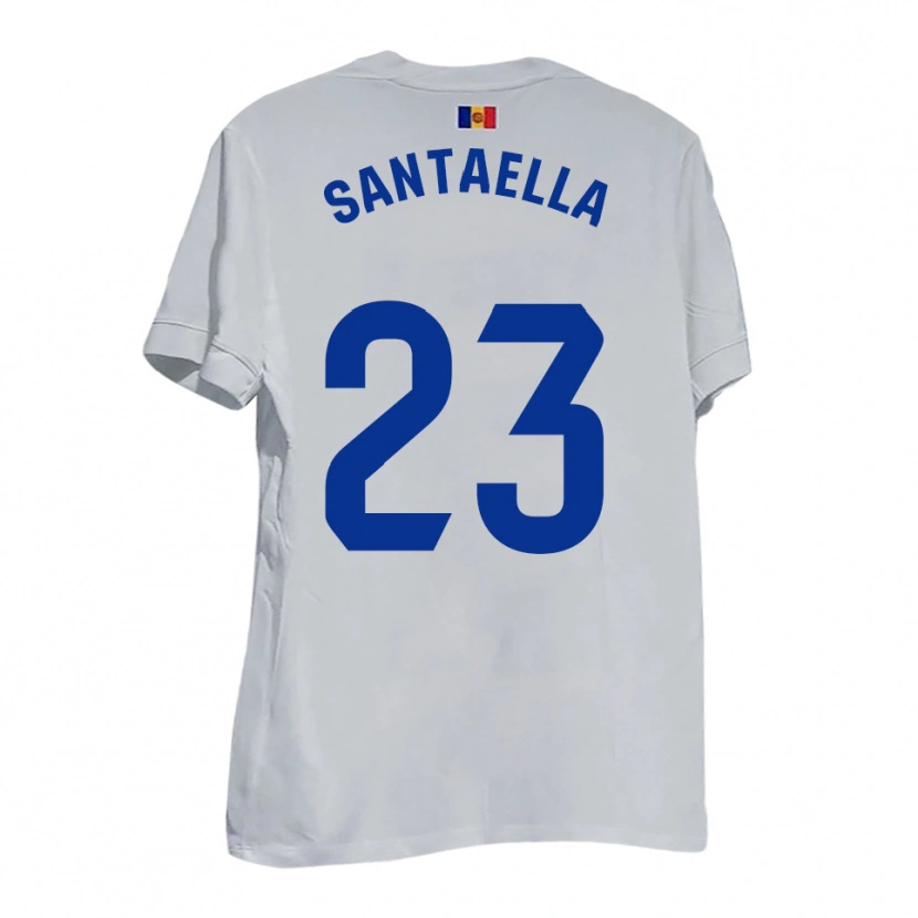Danxen Uomo Maglia Yedid Santaella #23 Bianco Blu Giallo Kit Gara Away 2025/26 Maglietta