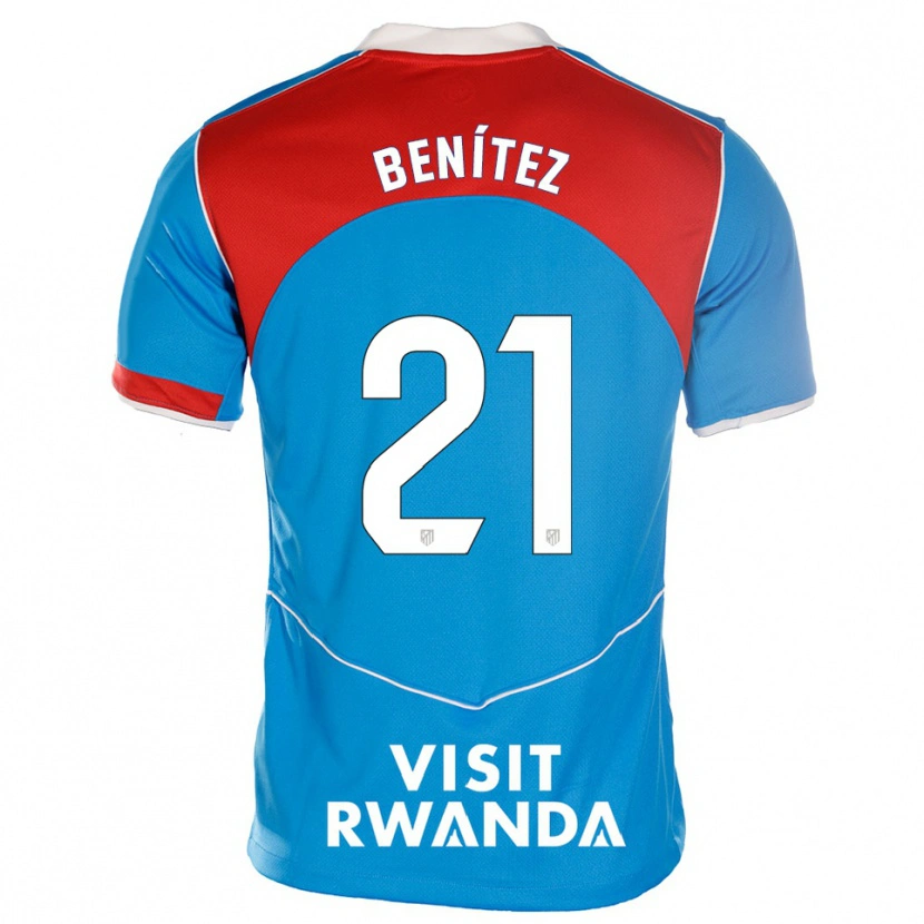 Danxen Uomo Maglia Fiamma Benítez #21 Blu Bianco Kit Gara Third 2025/26 Maglietta