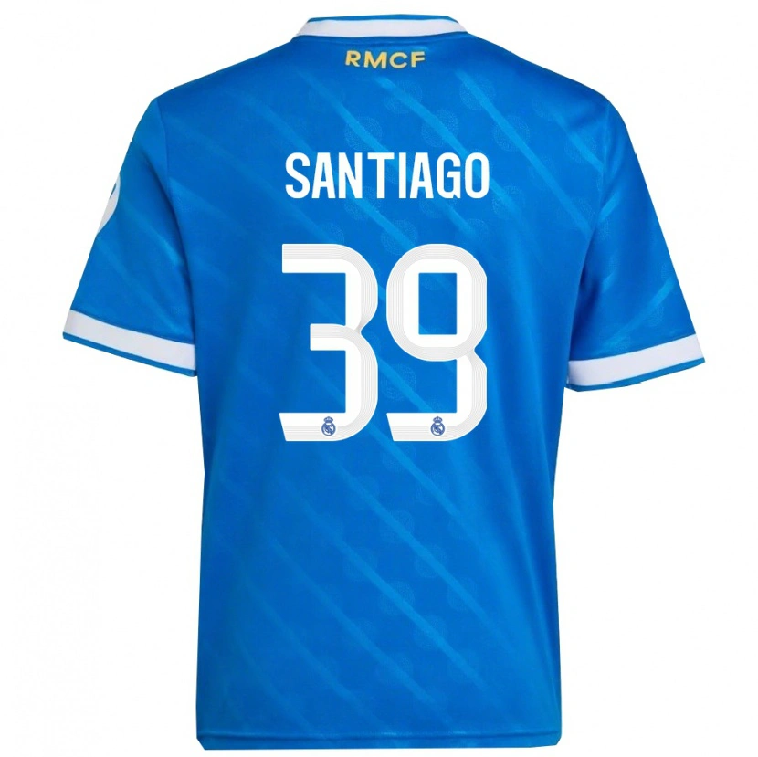 Danxen Uomo Maglia Aimar Santiago #39 Blu Bianco Kit Gara Third 2025/26 Maglietta