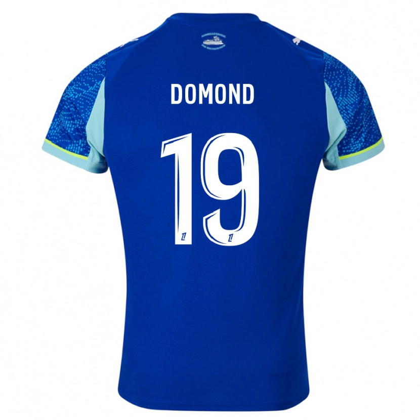Danxen Uomo Maglia Chelsea Domond #19 Azzurro Bianco Kit Gara Third 2025/26 Maglietta