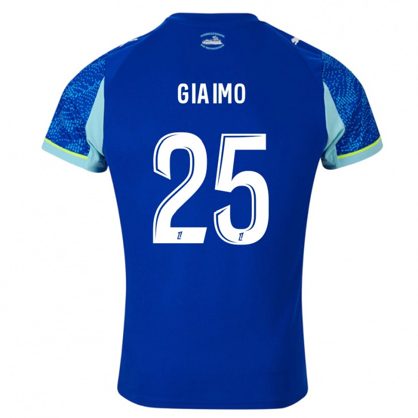 Danxen Uomo Maglia Carla Giaimo #25 Azzurro Bianco Kit Gara Third 2025/26 Maglietta
