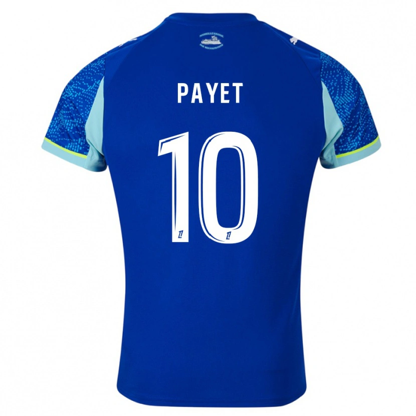 Danxen Uomo Maglia Dimitri Payet #10 Azzurro Bianco Kit Gara Third 2025/26 Maglietta