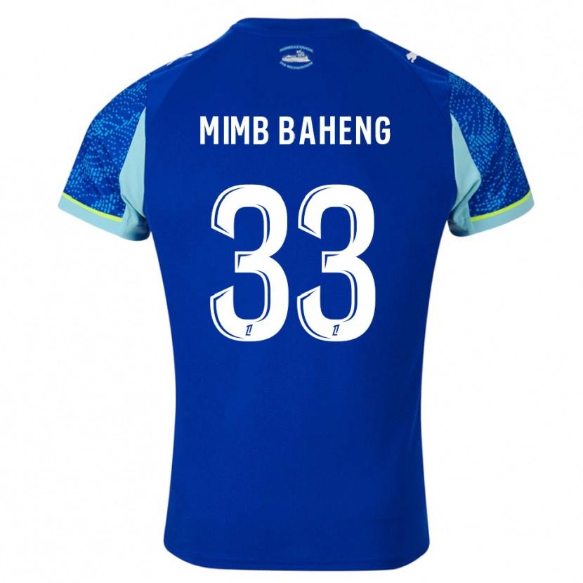 Danxen Uomo Maglia Rony Mimb Baheng #33 Azzurro Bianco Kit Gara Third 2025/26 Maglietta