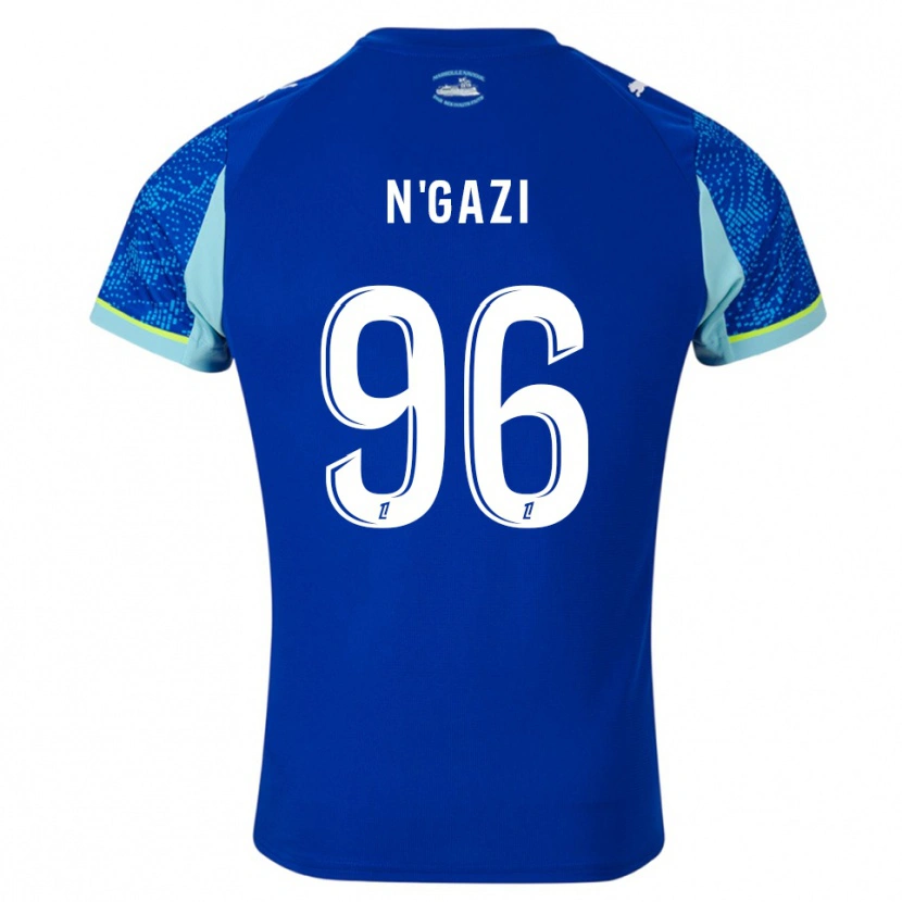 Danxen Uomo Maglia Chloé N'gazi #96 Azzurro Bianco Kit Gara Third 2025/26 Maglietta