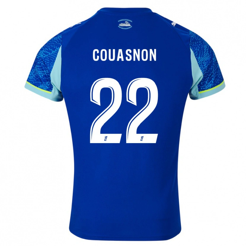 Danxen Uomo Maglia Roxane Couasnon #22 Azzurro Bianco Kit Gara Third 2025/26 Maglietta