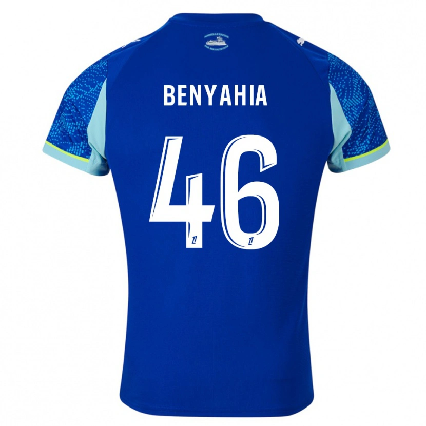 Danxen Uomo Maglia Aylan Benyahia-Tani #46 Azzurro Bianco Kit Gara Third 2025/26 Maglietta