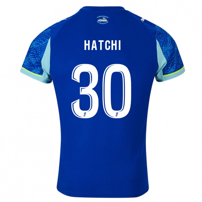 Danxen Uomo Maglia Anaïs Hatchi #30 Azzurro Bianco Kit Gara Third 2025/26 Maglietta