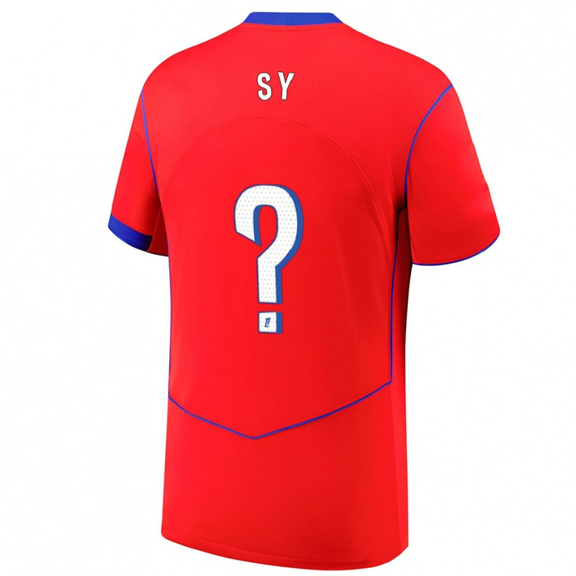 Danxen Uomo Maglia Bocar Sy #0 Rosso Blu Bianco Kit Gara Third 2025/26 Maglietta