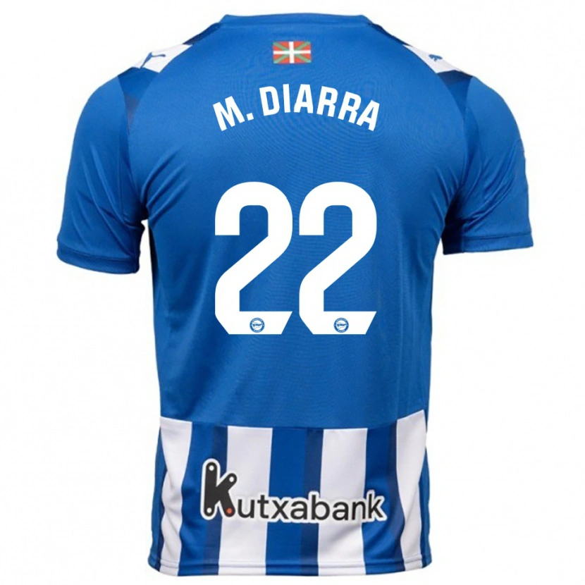 Danxen Donna Maglia Moussa Diarra #22 Blu Bianco Kit Gara Home 2025/26 Maglietta