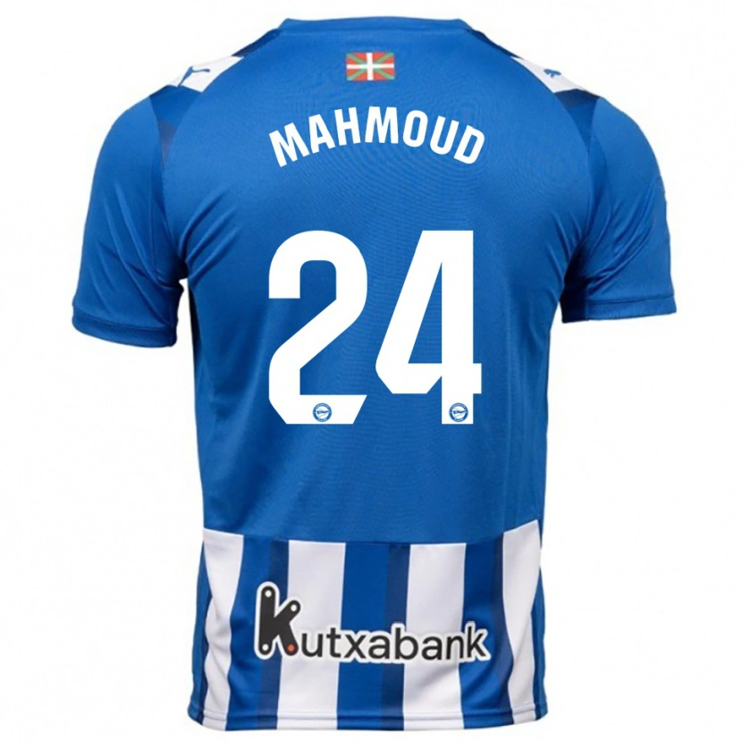 Danxen Donna Maglia Abdallahi Mahmoud #24 Blu Bianco Kit Gara Home 2025/26 Maglietta