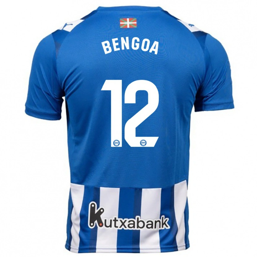 Danxen Donna Maglia Nerea Bengoa #12 Blu Bianco Kit Gara Home 2025/26 Maglietta