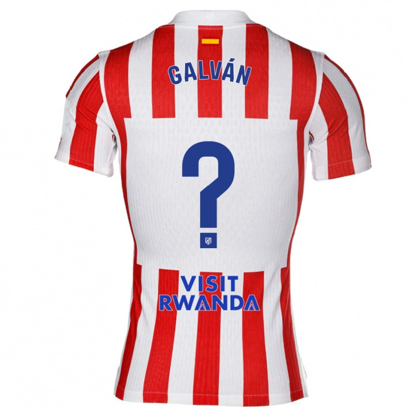 Danxen Donna Maglia Jaime Galván #0 Rosso Bianco Kit Gara Home 2025/26 Maglietta