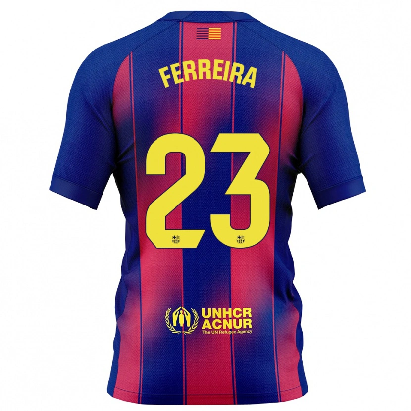 Danxen Donna Maglia Geyse Ferreira #23 Blu Rosso Kit Gara Home 2025/26 Maglietta