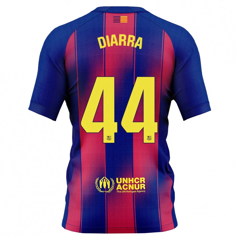 Danxen Donna Maglia Ibrahim Diarra #44 Blu Rosso Kit Gara Home 2025/26 Maglietta