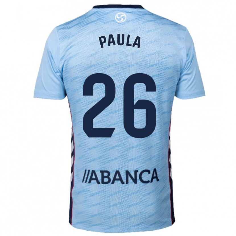 Danxen Donna Maglia Paula Rodríguez #26 Azzurro Rosso Kit Gara Home 2025/26 Maglietta