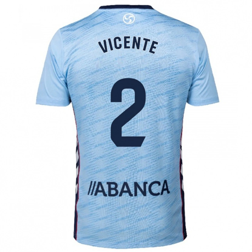 Danxen Donna Maglia Vicente #2 Azzurro Rosso Kit Gara Home 2025/26 Maglietta