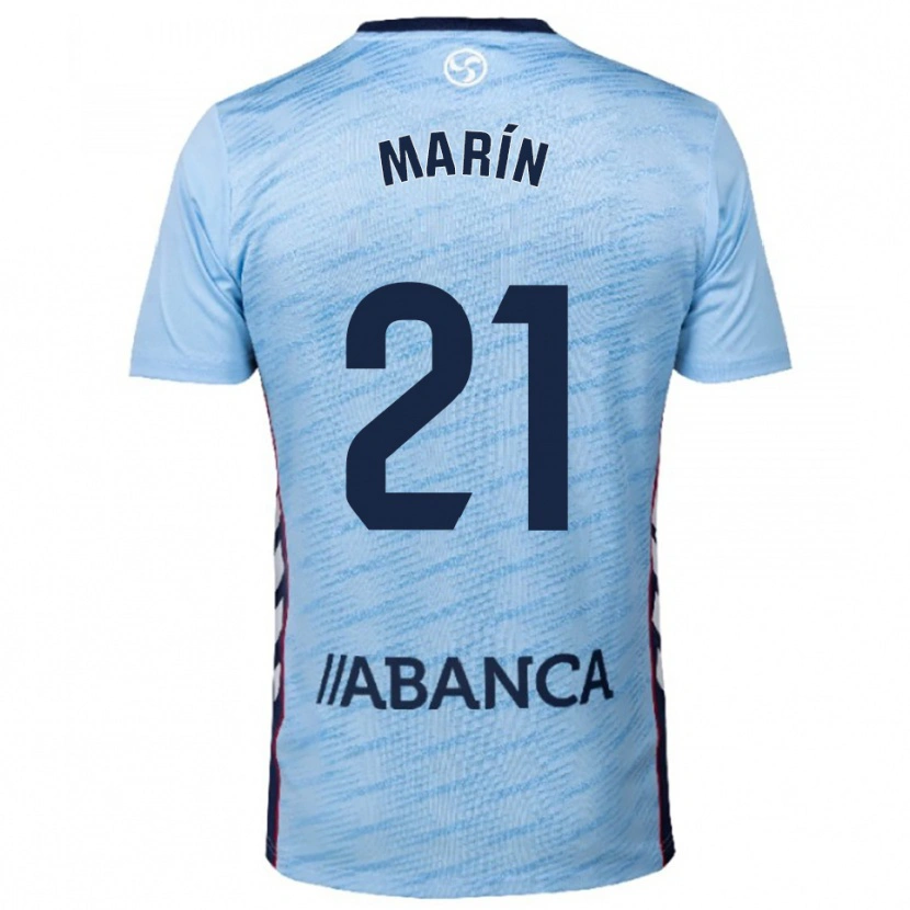 Danxen Donna Maglia Álvaro Marín #21 Azzurro Rosso Kit Gara Home 2025/26 Maglietta