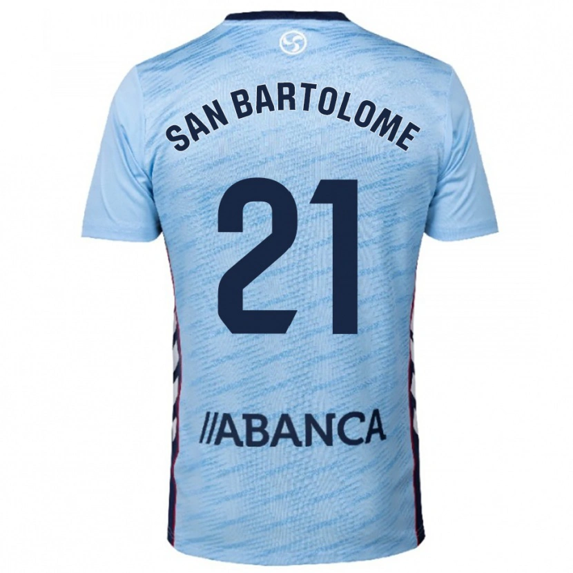 Danxen Donna Maglia Victor San Bartolome #21 Azzurro Rosso Kit Gara Home 2025/26 Maglietta