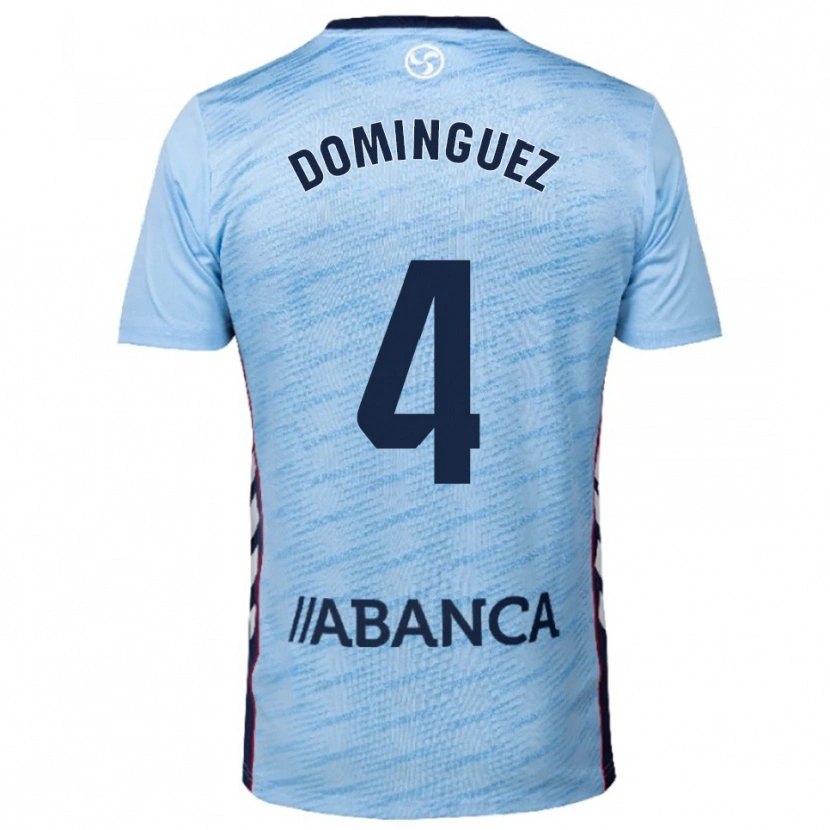 Danxen Donna Maglia Javi Domínguez #4 Azzurro Rosso Kit Gara Home 2025/26 Maglietta