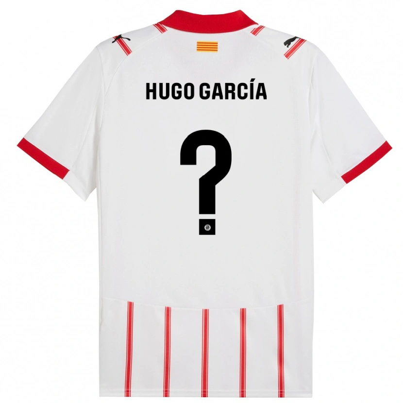 Danxen Donna Maglia Hugo García #0 Bianco Rosso Kit Gara Home 2025/26 Maglietta