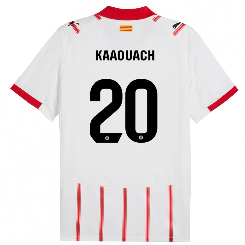 Danxen Donna Maglia Nabil Kaaouach #20 Bianco Rosso Kit Gara Home 2025/26 Maglietta