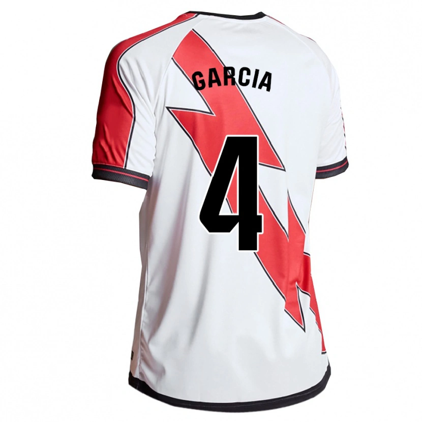 Danxen Donna Maglia Pilar García #4 Bianco Rosso Kit Gara Home 2025/26 Maglietta