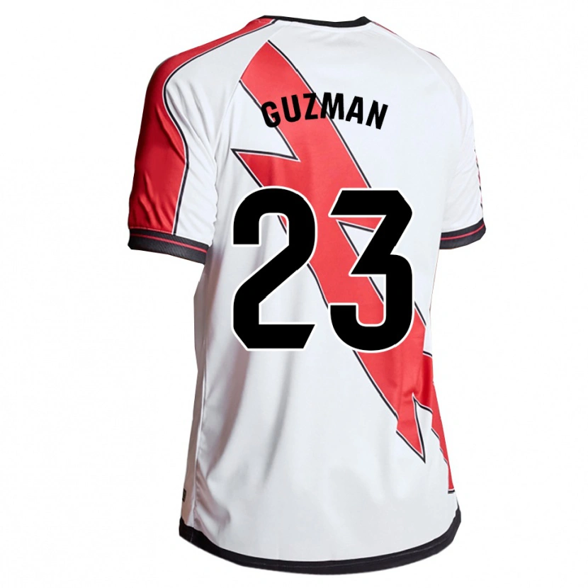 Danxen Donna Maglia Miguel Guzmán #23 Bianco Rosso Kit Gara Home 2025/26 Maglietta