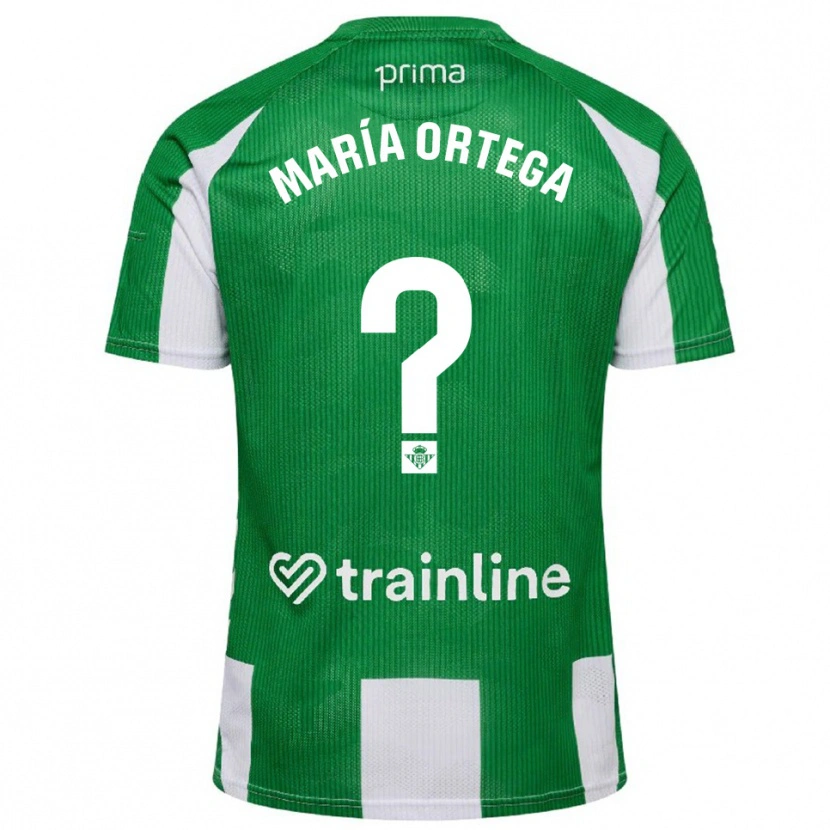 Danxen Donna Maglia José María Ortega #0 Verde Bianco Kit Gara Home 2025/26 Maglietta