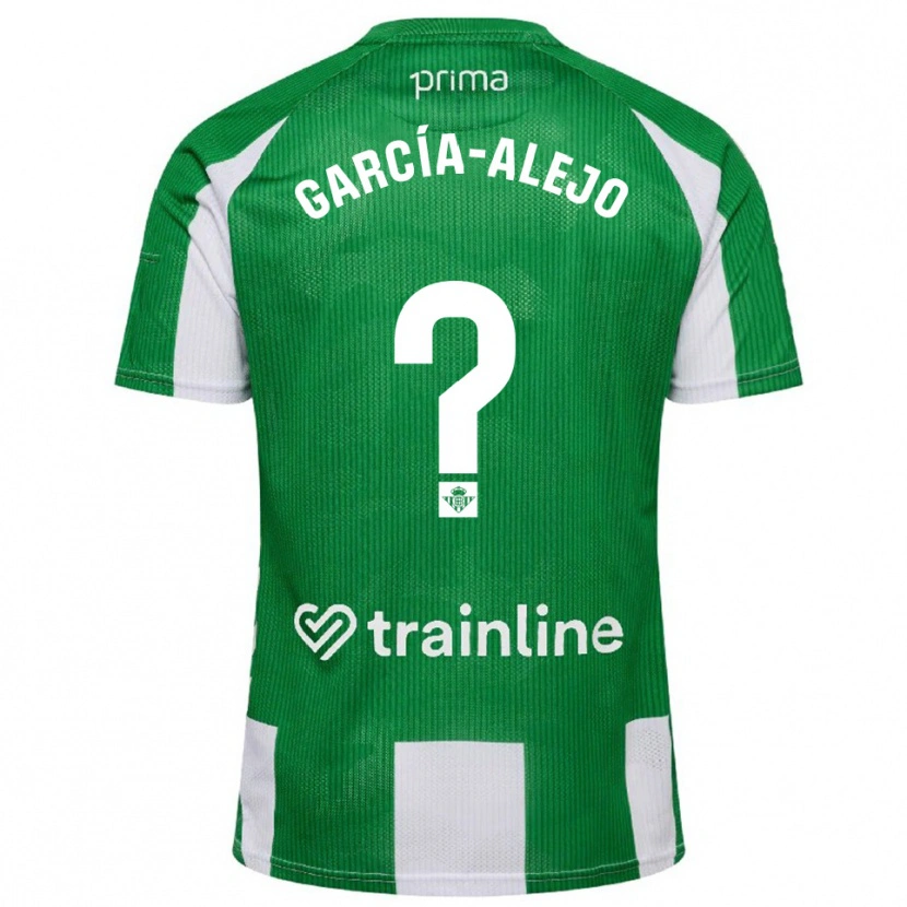 Danxen Donna Maglia Raúl García-Alejo #0 Verde Bianco Kit Gara Home 2025/26 Maglietta