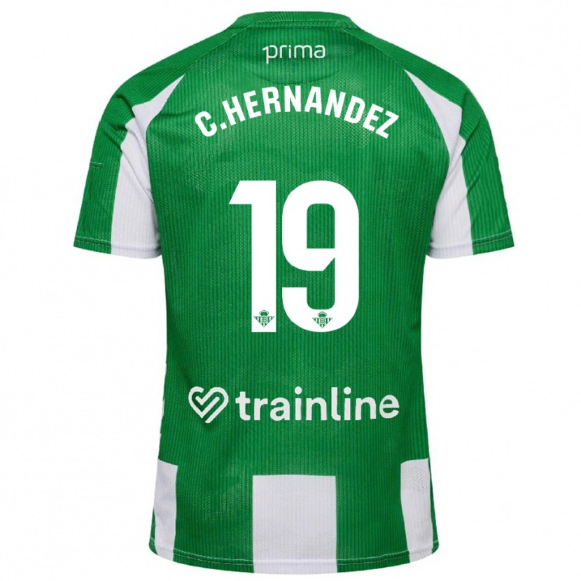 Danxen Donna Maglia Cucho Hernández #19 Verde Bianco Kit Gara Home 2025/26 Maglietta