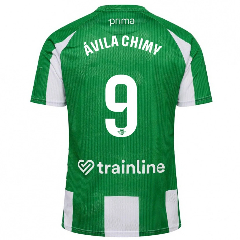 Danxen Donna Maglia Chimy Ávila #9 Verde Bianco Kit Gara Home 2025/26 Maglietta