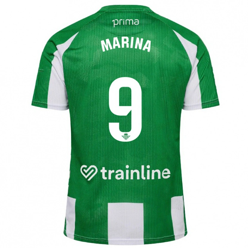 Danxen Donna Maglia Rodrigo Marina #9 Verde Bianco Kit Gara Home 2025/26 Maglietta