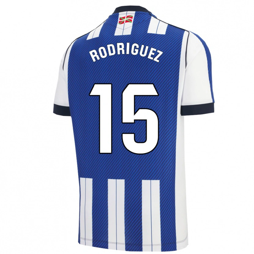 Danxen Donna Maglia Peru Rodríguez #15 Blu Bianco Kit Gara Home 2025/26 Maglietta