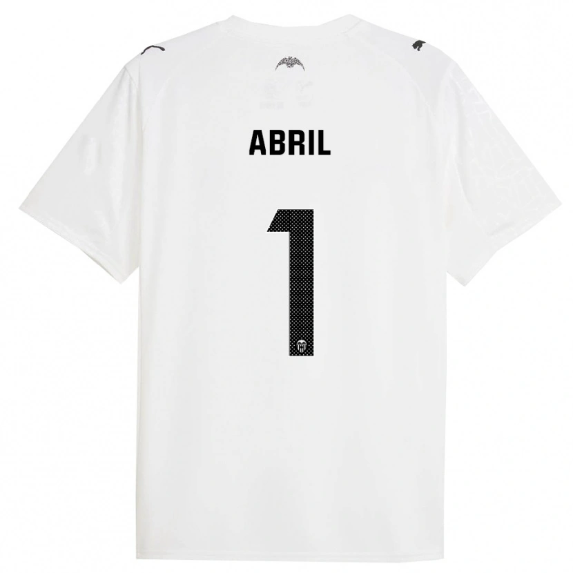 Danxen Donna Maglia Vicent Abril #1 Bianco Nero Kit Gara Home 2025/26 Maglietta