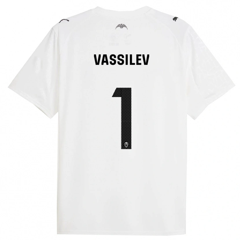 Danxen Donna Maglia David Vassilev #1 Bianco Nero Kit Gara Home 2025/26 Maglietta