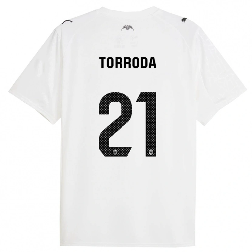 Danxen Donna Maglia Anna Torroda #21 Bianco Nero Kit Gara Home 2025/26 Maglietta