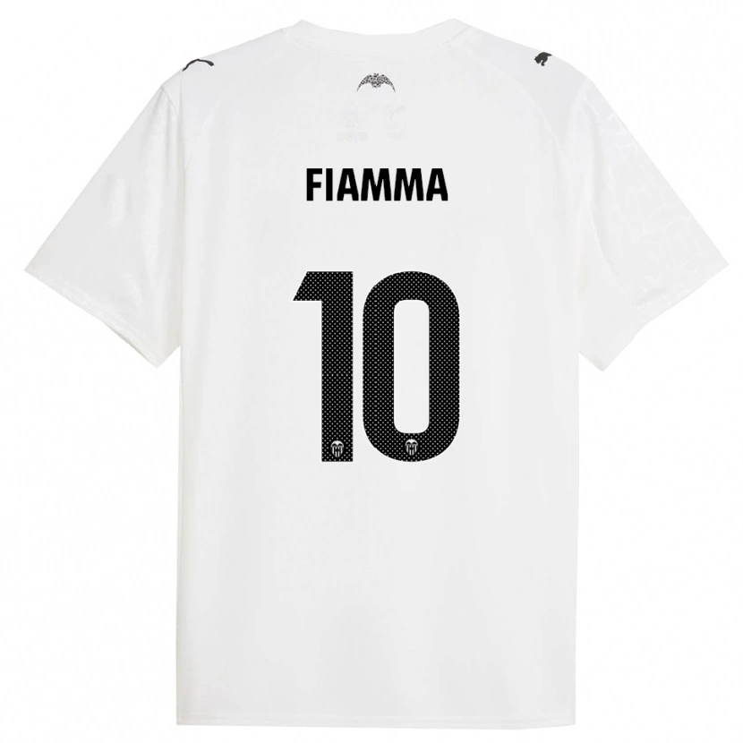 Danxen Donna Maglia Fiamma #10 Bianco Nero Kit Gara Home 2025/26 Maglietta