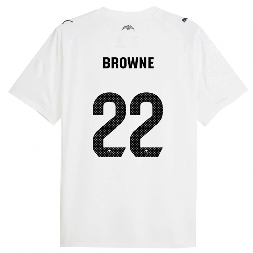 Danxen Donna Maglia Phoenetia Browne #22 Bianco Nero Kit Gara Home 2025/26 Maglietta