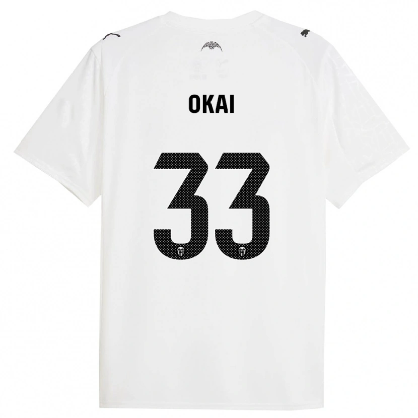 Danxen Donna Maglia Leslie Okai #33 Bianco Nero Kit Gara Home 2025/26 Maglietta