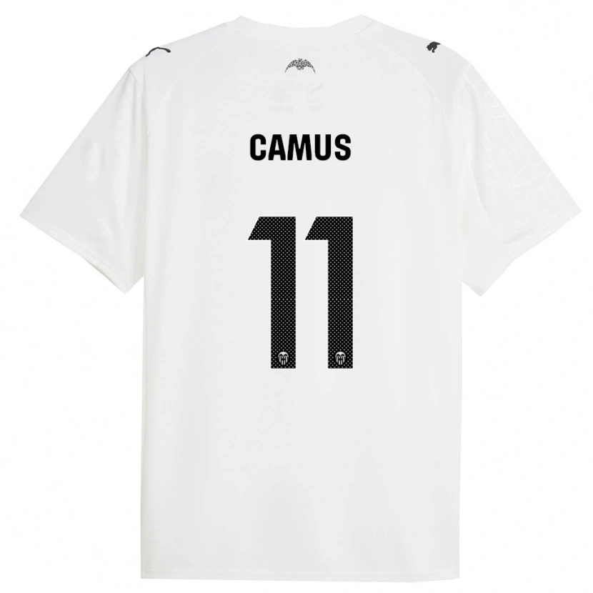 Danxen Donna Maglia Marco Camus #11 Bianco Nero Kit Gara Home 2025/26 Maglietta