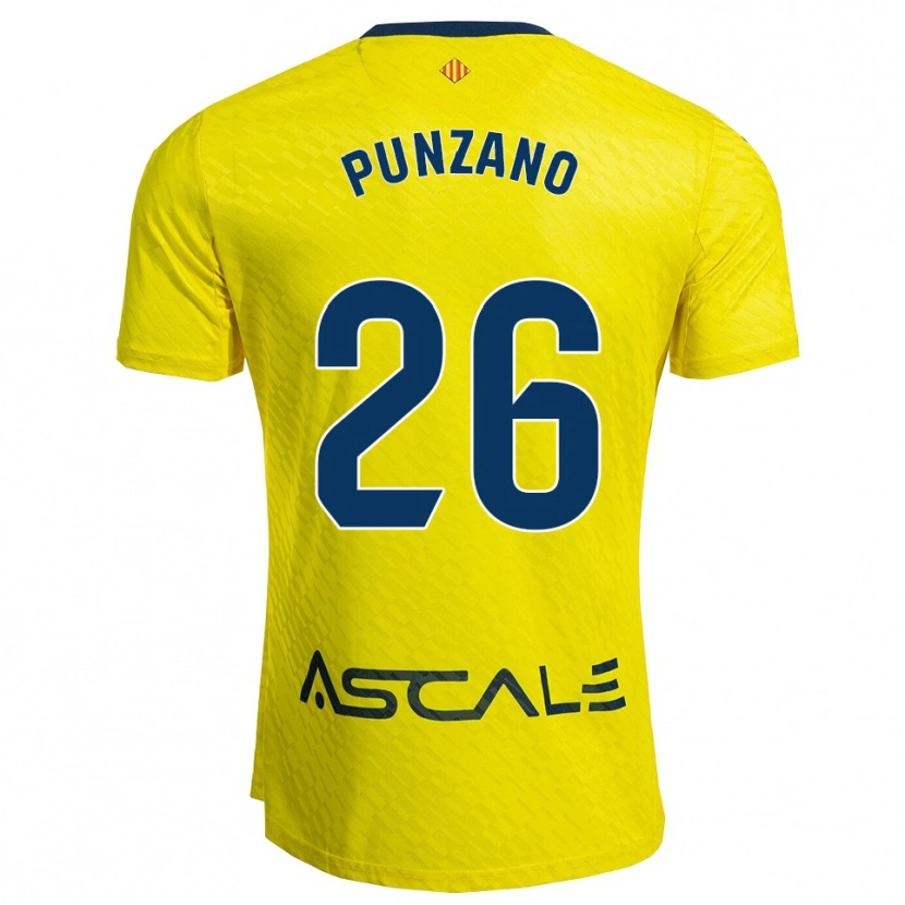 Danxen Donna Maglia Iker Punzano #26 Giallo Blu Scuro Kit Gara Home 2025/26 Maglietta