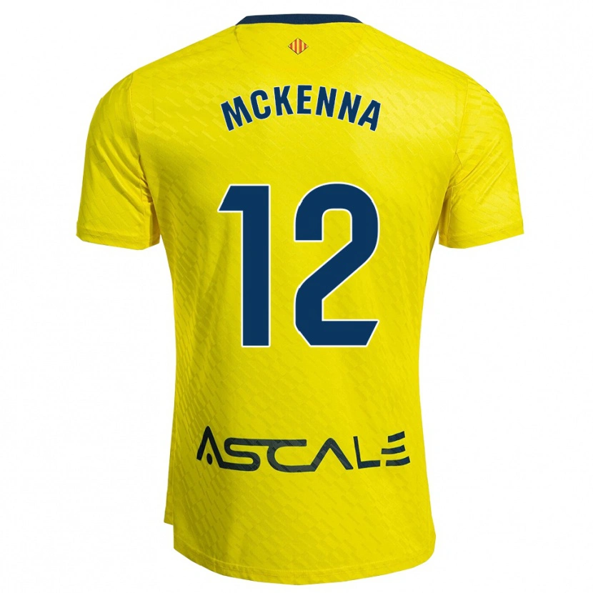 Danxen Donna Maglia Kayla Mckenna #12 Giallo Blu Scuro Kit Gara Home 2025/26 Maglietta