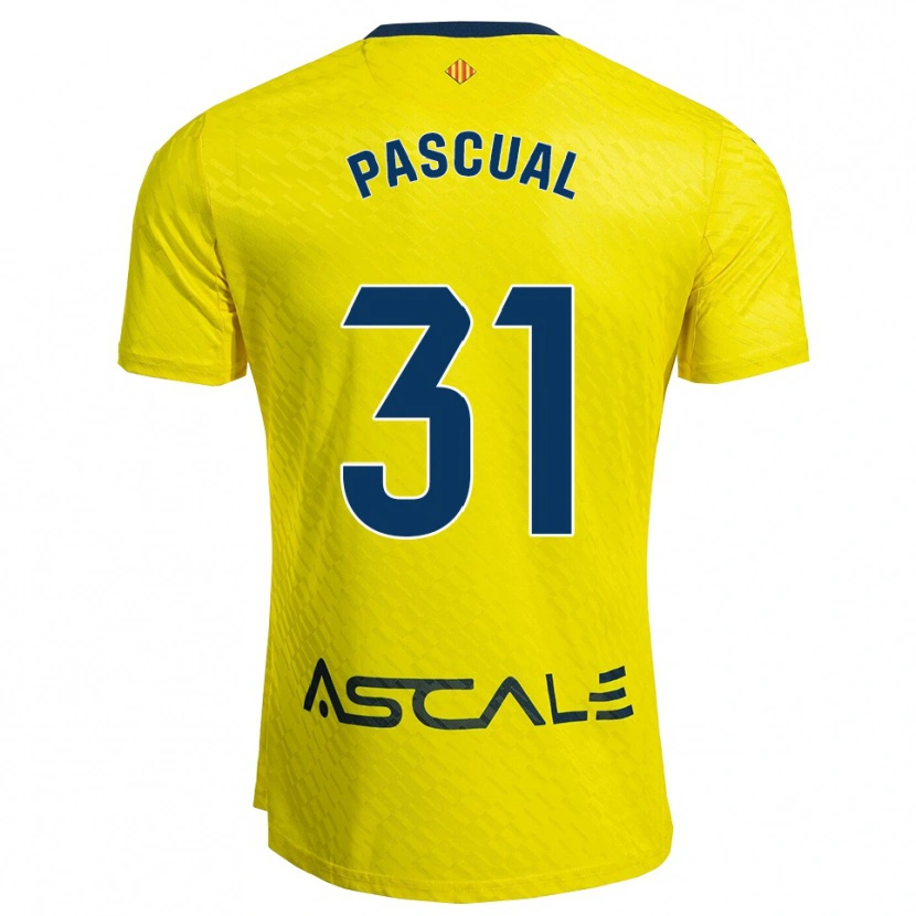 Danxen Donna Maglia Pablo Pascual #31 Giallo Blu Scuro Kit Gara Home 2025/26 Maglietta