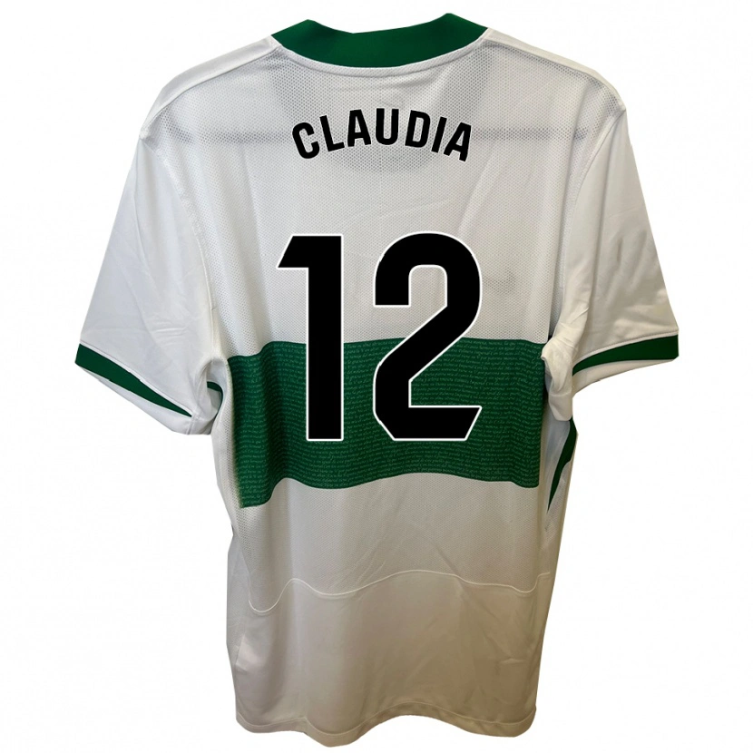 Danxen Donna Maglia Claudia Rabasco Campello #12 Bianco Verde Kit Gara Home 2025/26 Maglietta