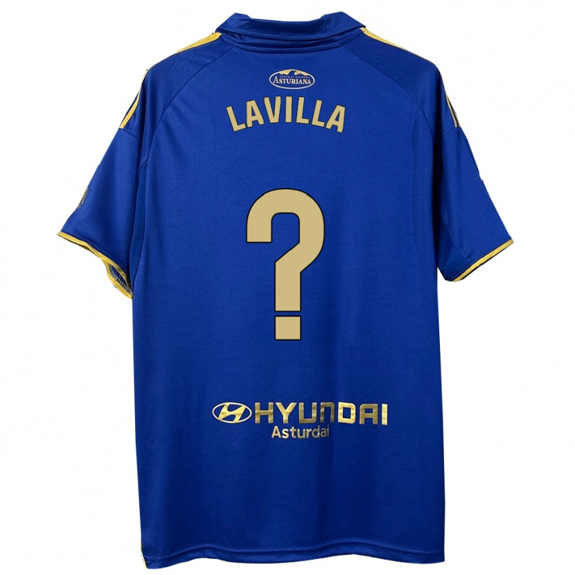 Danxen Donna Maglia Martín Lavilla #0 Blu Oro Kit Gara Home 2025/26 Maglietta