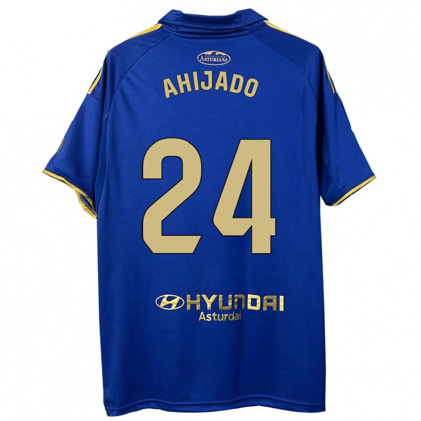Danxen Donna Maglia Lucas Ahijado #24 Blu Oro Kit Gara Home 2025/26 Maglietta
