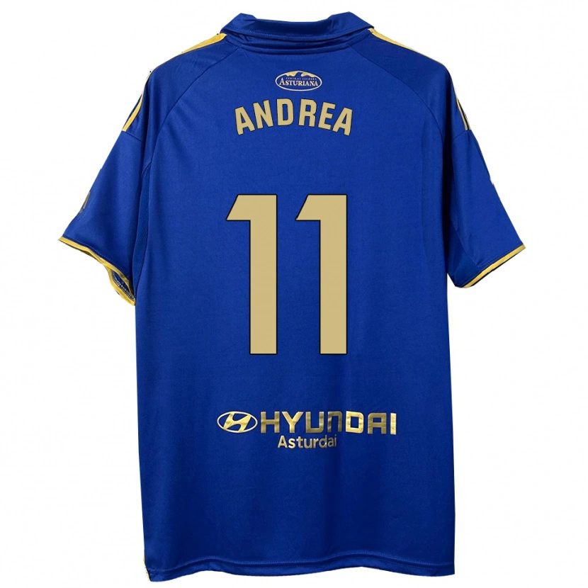 Danxen Donna Maglia Andrea Sordo Gutierrez #11 Blu Oro Kit Gara Home 2025/26 Maglietta