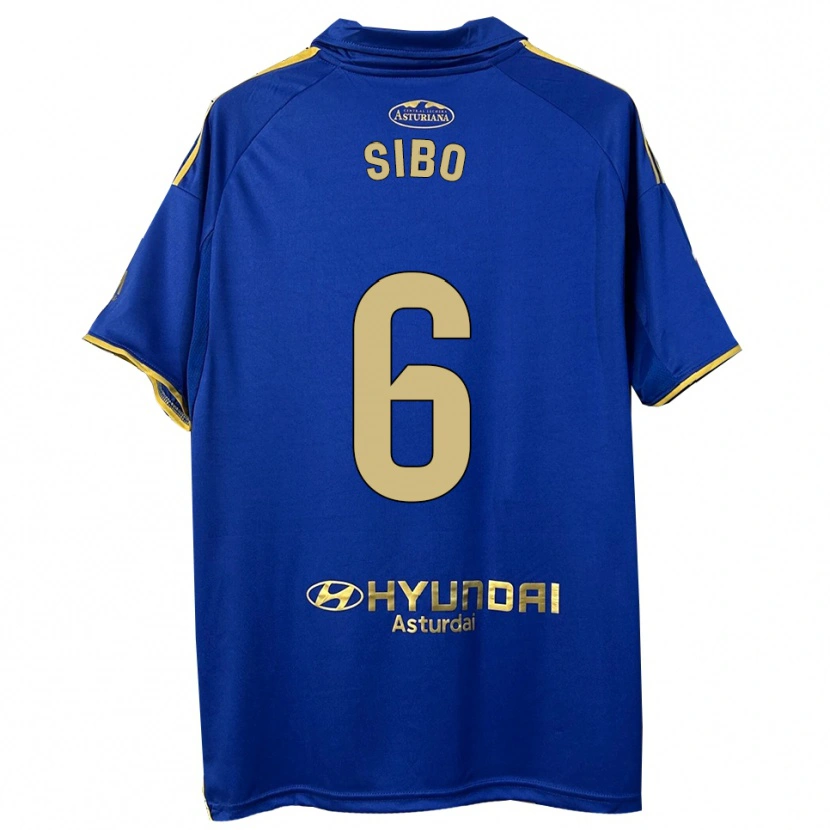 Danxen Donna Maglia Kwasi Sibo #6 Blu Oro Kit Gara Home 2025/26 Maglietta