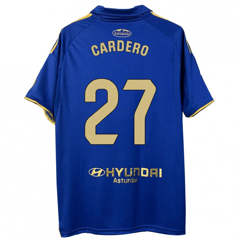 Danxen Donna Maglia Álex Cardero #27 Blu Oro Kit Gara Home 2025/26 Maglietta