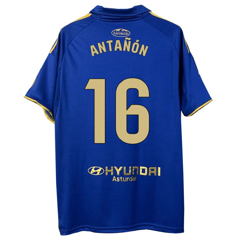 Danxen Donna Maglia Lucas Antañón #16 Blu Oro Kit Gara Home 2025/26 Maglietta